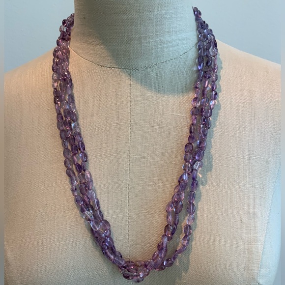 Gioielli Gioisi Jewelry - Lovely 3 strand amethyst bead necklace